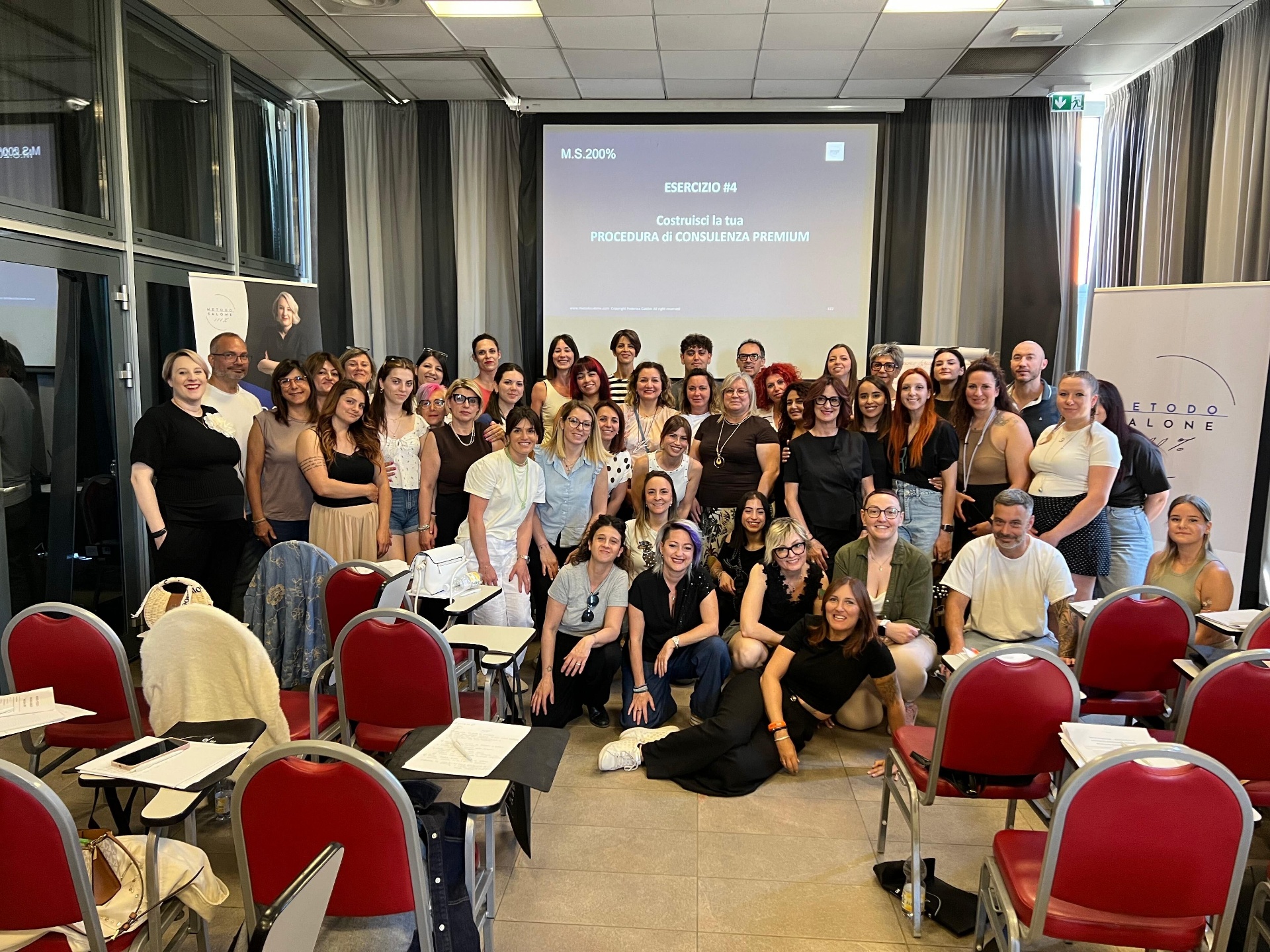Federica Galdini e i partecipanti a fine corso